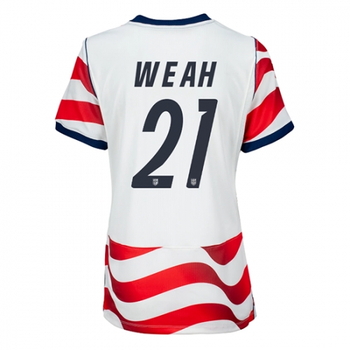Billige Fotballdrakt Forente stater Timothy Weah #21 Replika Hjemmedrakt Dame VM 2026 Kortermet Billige Fotballdrakt Forente stater Timothy Weah #21 Replika Hjemmedrakt Dame VM 2026 Kortermet